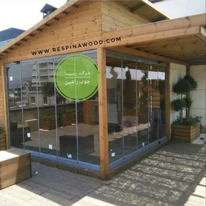 نمای ساختمان. نمای چوبی