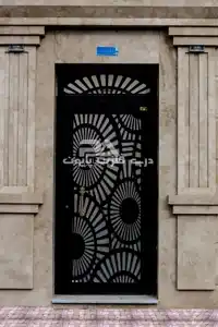 عکس شماره 19017 نمونه-اجرا-شده-درب-تک-لنگه-ورود-به-ساختمان-مدل-018-درب-فلزی-پایون