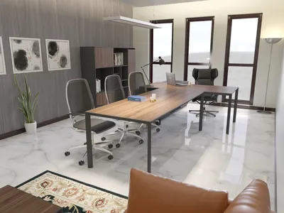 میز مدیریت با کنفرانس مدیریتی