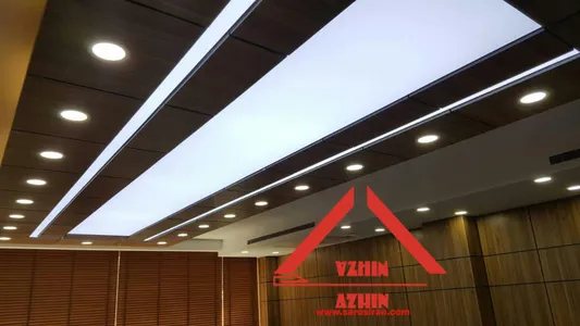 سقف کشسان سالن نوع ساده و نورگذر