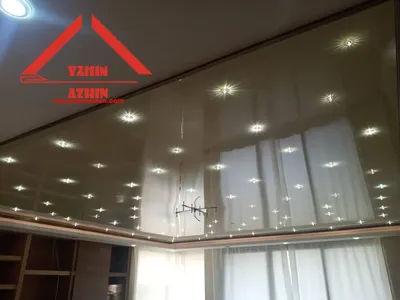 سقف کشسان لاکر یا براق با نورپردازی کریستالی