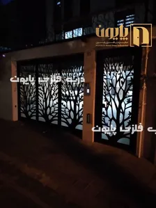 مدل 009 درب فلزی پایون به حالت ریلی