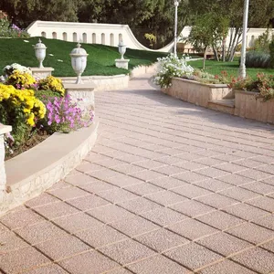 واش بتن اجرا شده محوطه ویلایی