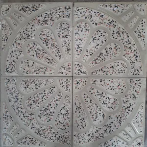 موزاییک40×40سیمان سفیدباسنگ ریز