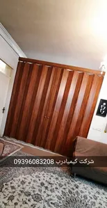 درب آکاردئونی پی وی سی تمام روکش 