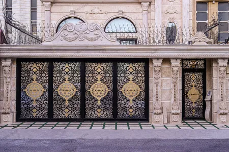 درب پارکینگ لابی ریلی لوکس لیزری سی ان س