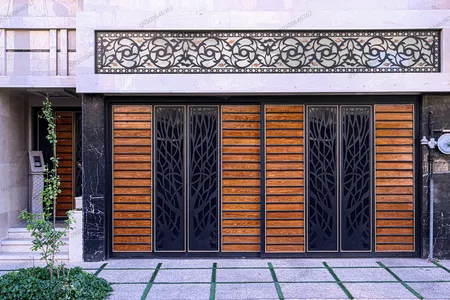 درب پارکینگ لابی ریلی لوکس لیزری سی ان س