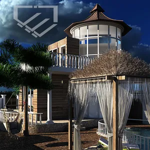  طراحی واجرای باغ -باغ ویلا-استخر سونابصورت اقساطی 