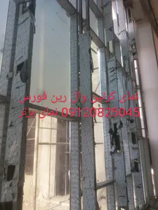 نمای کرتین وال رین فورس add on کرتین وال یوچنل فول فریم لس