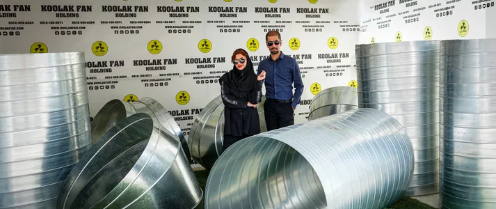 تولید و نصب داکت اسیپیرال در شیراز شرکت کولاک فن 