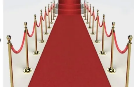 پایه راهبند تشریفاتی طنابی