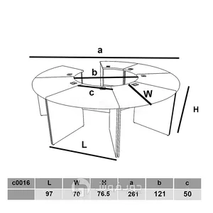 میز کنفرانس دایره ای