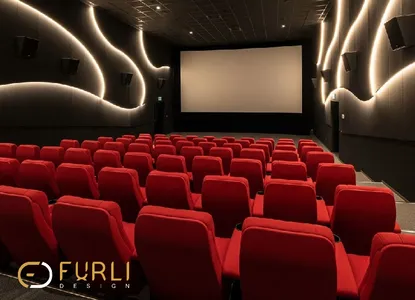 طراحی و اجرای سالن سینما مدرن