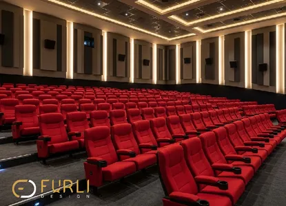 طراحی و اجرای سالن سینما مدرن