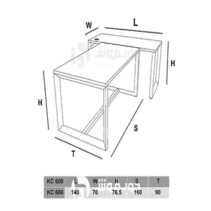 ست میز مدیریت و کنفرانس 4 نفره مدل KC600