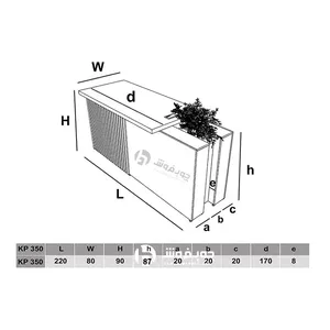 میز پیشخوان مدل KP350