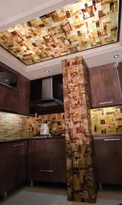 کاشی شیه ای دست ساز بین کابینتی