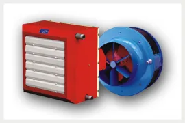 یونیت هیتر آبگرم و بخار در ظرفیتهای حرارتی مختلف