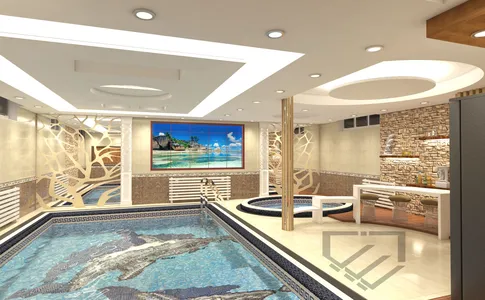 طراحی و اجرا استخر سونا جکوزی-در مشهد