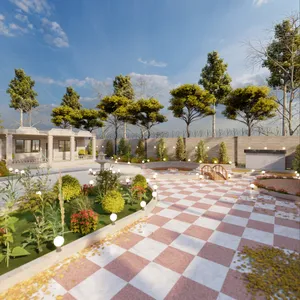 طراحی و اجرا باغ رستوران_باغ ویلا