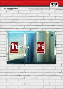 جعبه آتش نشانی دوقلو افقی