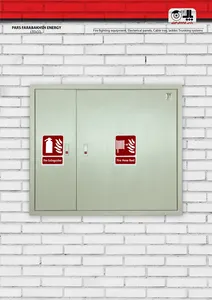 جعبه آتشنشانی دو قلو افقی با رنگ پودری الکترواستایکی کوره ای