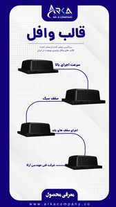 قالب وافل دوطرفه و وافل یکطرفه