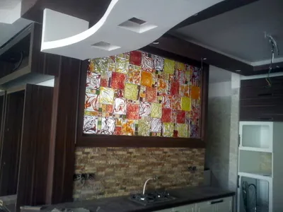 کاشی شیشه ای دست ساز بین کابینتی آشپزخانه