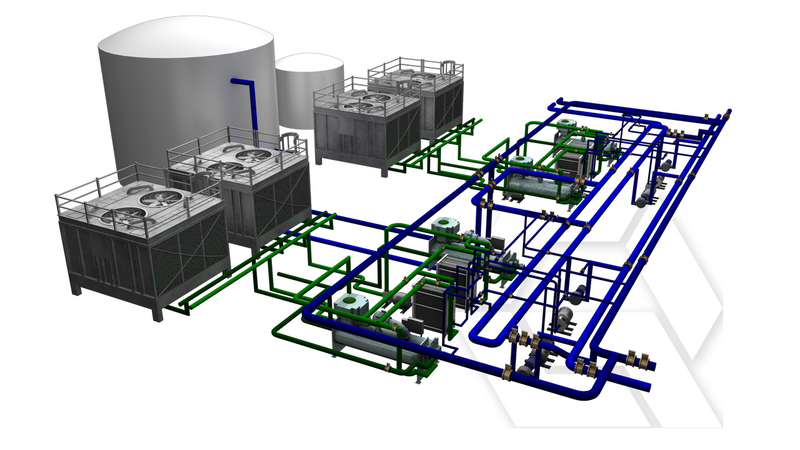 چیلرهایی با کندانسور آبی