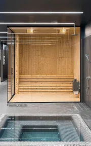 درب شیشه ای سونا و استخر مدل spgd5