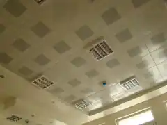 عکس شماره 5384 تایل-60-60-سپری-نمایان-پانچدار-رنگ-سفید-رال-9016