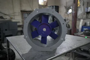 هواکش آکسیال کانالی صنعتی مدل سیلندری