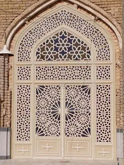 عکس گره لنگه و حاشیه چوبی ، شیشه رنگی 13901