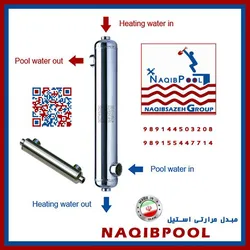 عکس مبدل حرارتی استیل NAQIBPOOL مدل NQ 80 18714
