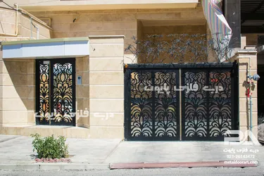 عکس درب فلزی پایون مدل 034 نمونه اجرا شده ماشین رو و نفررو 19059