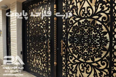 عکس درب فلزی حیاطی مدل 055 پایون  19210