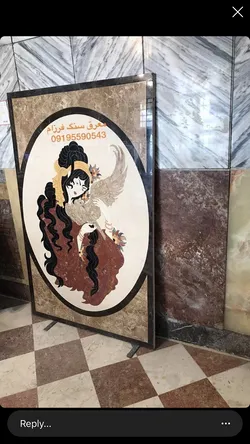 عکس تابلو معرق سنگ دیواری طرح لیلی ابعاد 1/60/100 20165