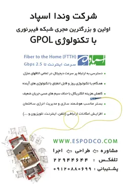 عکس مجری شبکه فیبر نوری آگهی در شماره 269 2912