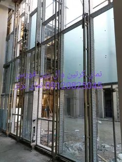 عکس نمای کرتین وال رین فورس add on کرتین وال یوچنل فول فریم لس 36097