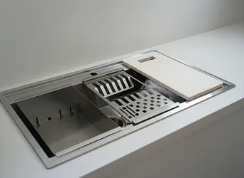 عکس سینک ظرف شویی استیل ضد زنگ در شرکت ویرا لیزر پارس 41670