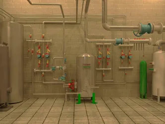 عکس گروه مهندسی آلفا-موتورخانه دید کلی 7406