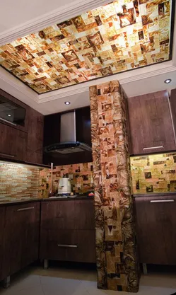 عکس کاشی شیه ای دست ساز بین کابینتی 8706