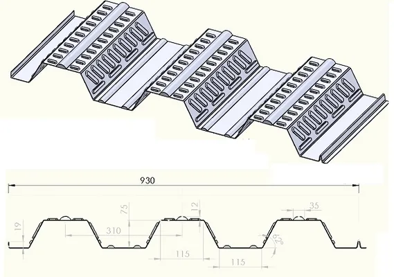 عکس ورق گالوانیزه عرشه فولادی 15897