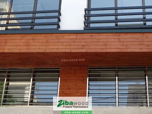 عکس نمای چوب ترموود ساختمان سهروردی 15913