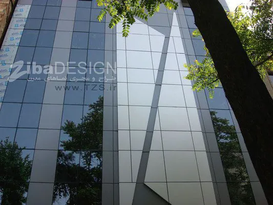 عکس نمای شیشه فریم لس مجتمع تجاری ولیعصر 15918