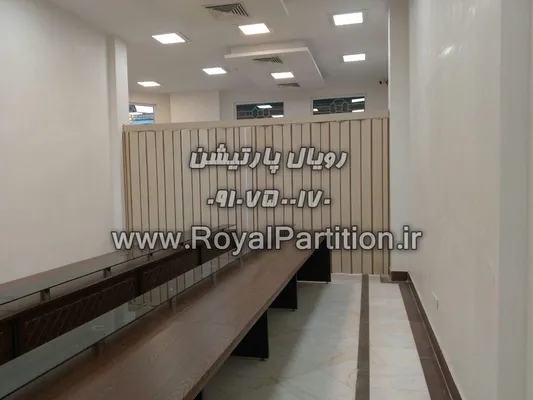 عکس درب آکاردئون mdf pvc چرمی,پارتیشن آکاردون چوبی,درب کشویی mdf 17449