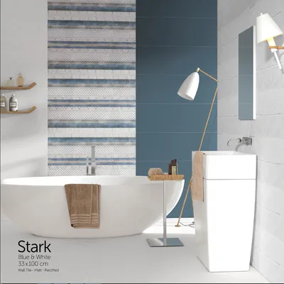 عکس stark blue & white 17517