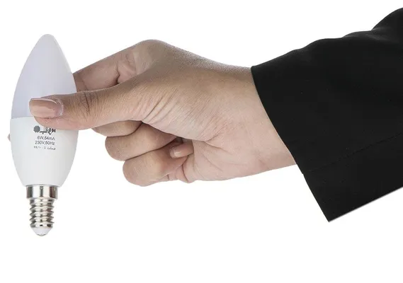 عکس  لامپ ال ای دی 7 وات افراتاب اشکی مدل AF-TC37-7W پایه E14  18024