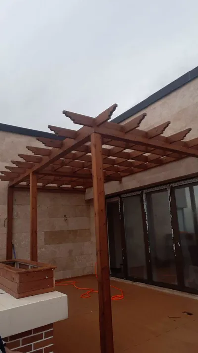 عکس پرگولا. سایه بان چوبی 18170