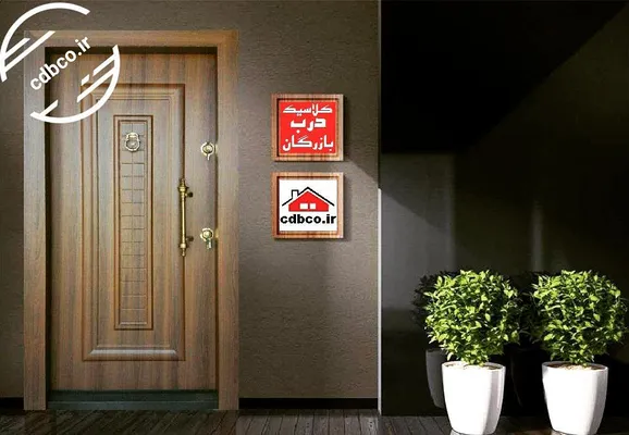 عکس درب ضد سرقت برجسته پی وی سی 19021